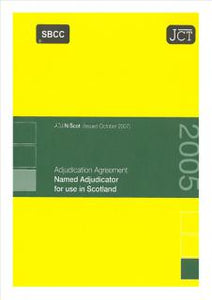 Adjudication Agreement - Named Adjudicator for use in Scotland