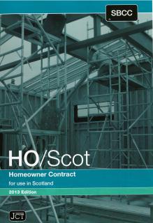 Homeowner Contract 2013 Edition for use in Scotland